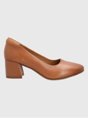 Zapato Cuero Mujer Lecco Café