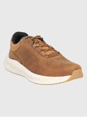 Zapatilla Cuero Hombre Spinal Lthr Lace Café