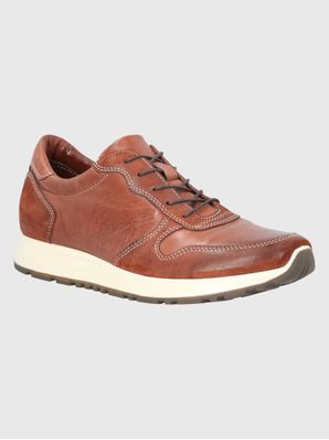 Zapatilla Cuero Hombre Paramus Café