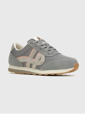 Zapatilla Cuero Mujer Seventy8 Gris Oscuro