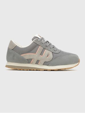Zapatilla Cuero Mujer Seventy8 Gris Oscuro