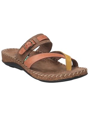 Sandalia Cuero Mujer Paradise Naranjo Rockford