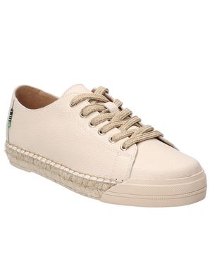 Zapatilla Cuero Mujer Fontaine Beige Rockford
