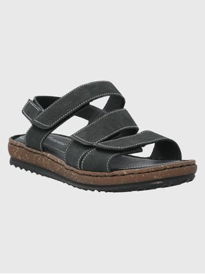 Sandalia Cuero Mujer Apricot Negro