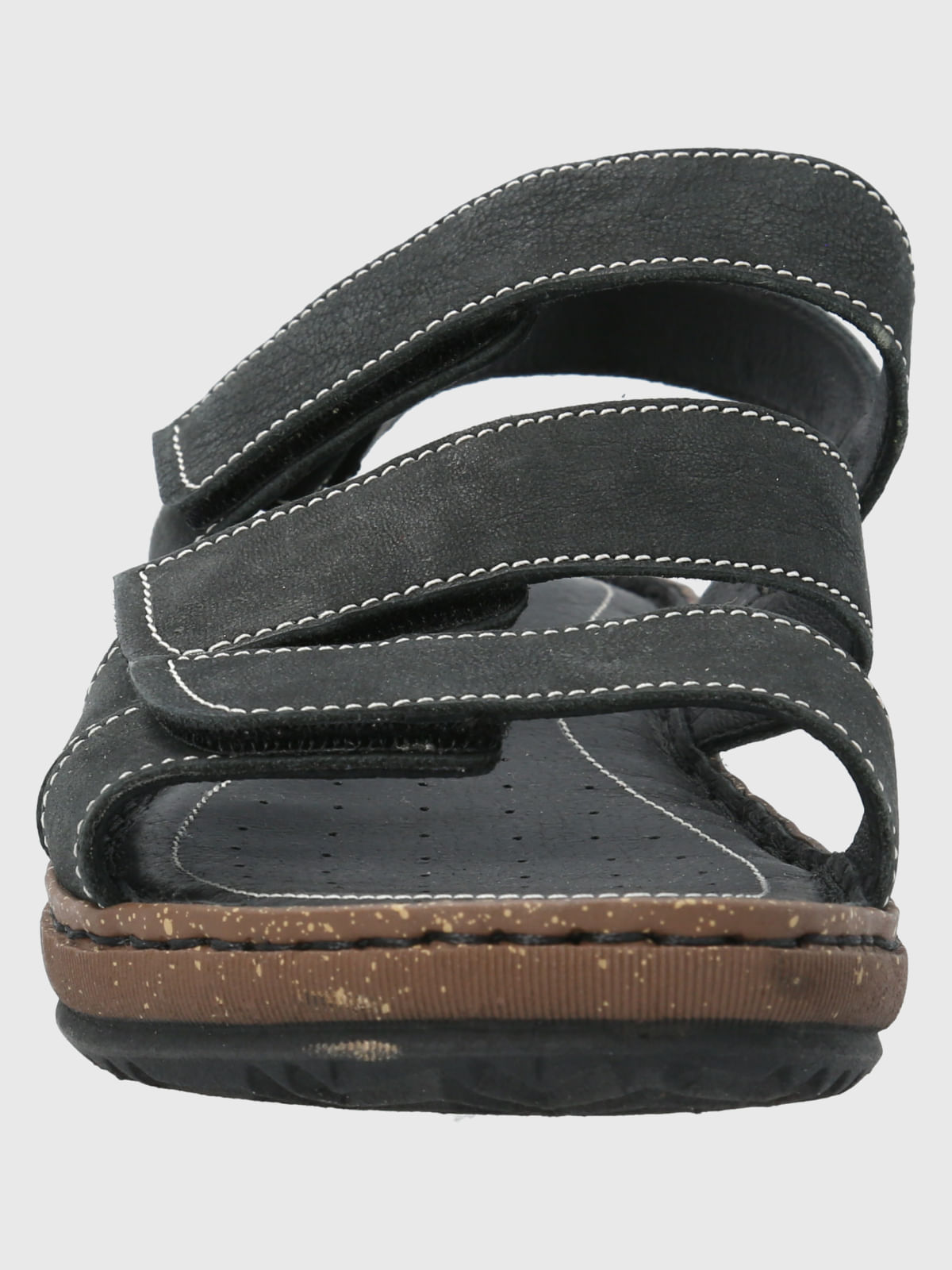 Sandalia Cuero Apricot Negro