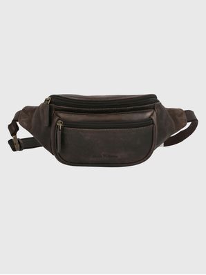Banano Cuero Hombre Th Rhondda Waist Café Hush Puppies