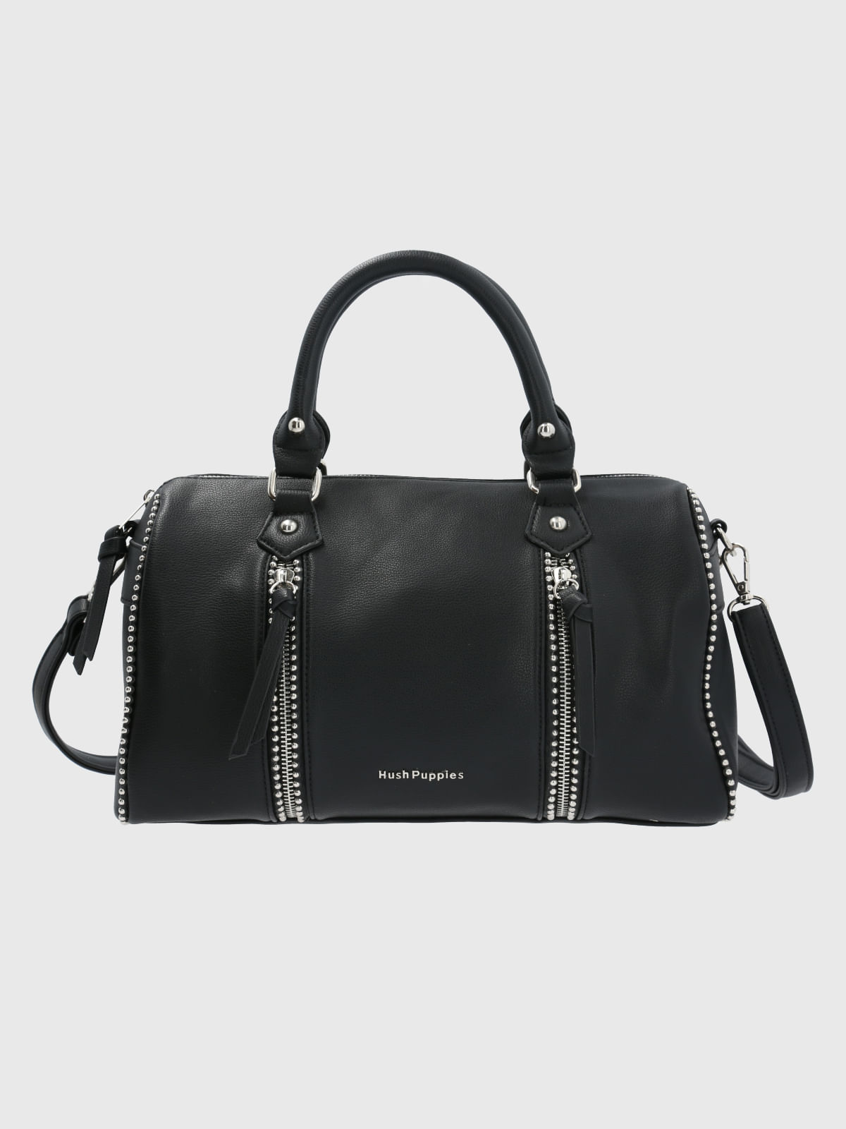 Cartera Ecocuero Mujer Sadler Bag Negro Hush Puppies