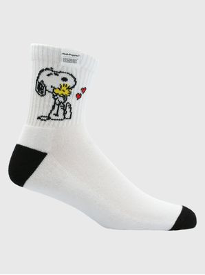 Calcetin Algodon Hombre Hph Snoopy Hug Blanco