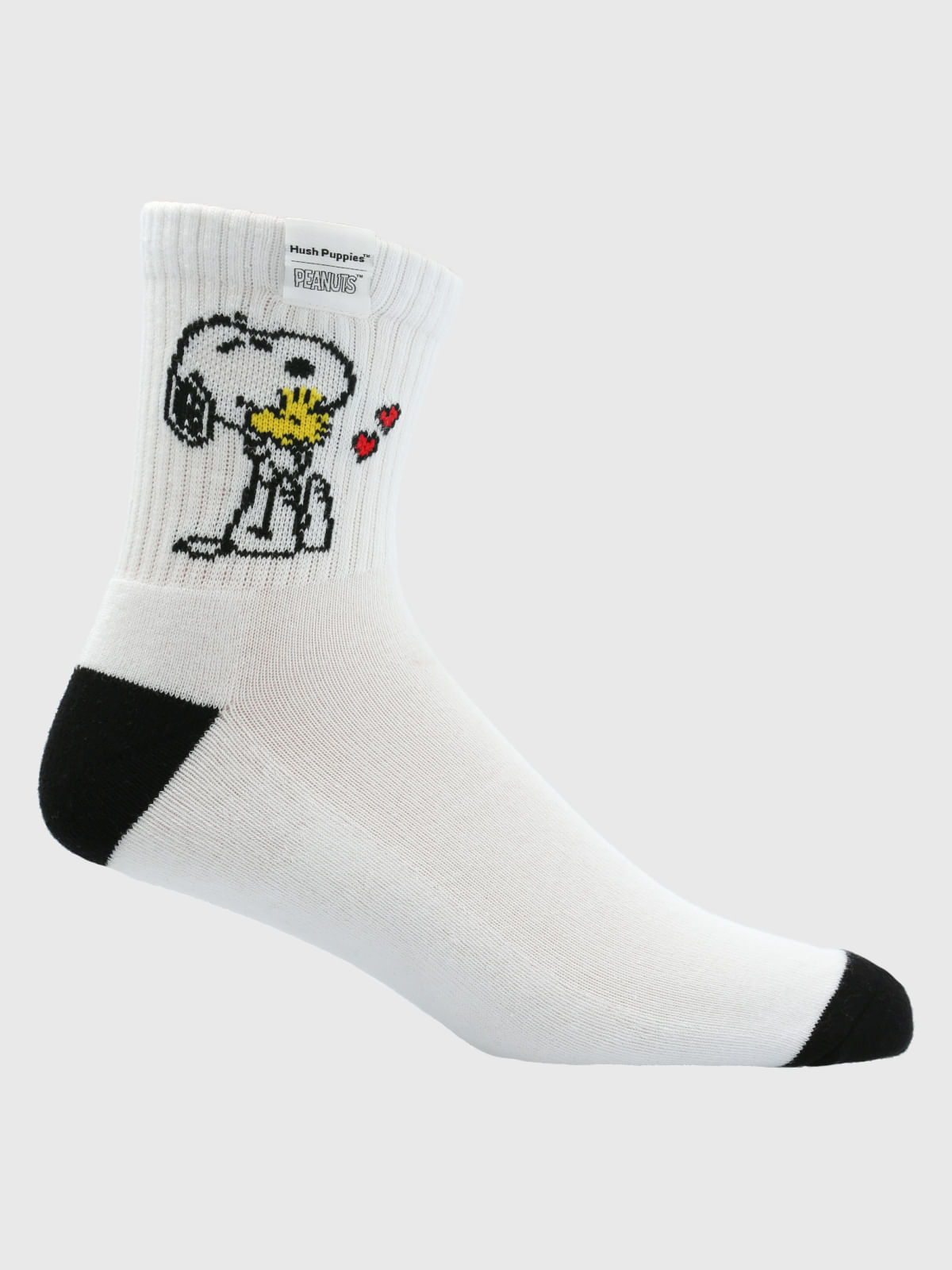 Calcetin Algodon Hombre Hph Snoopy Hug Blanco