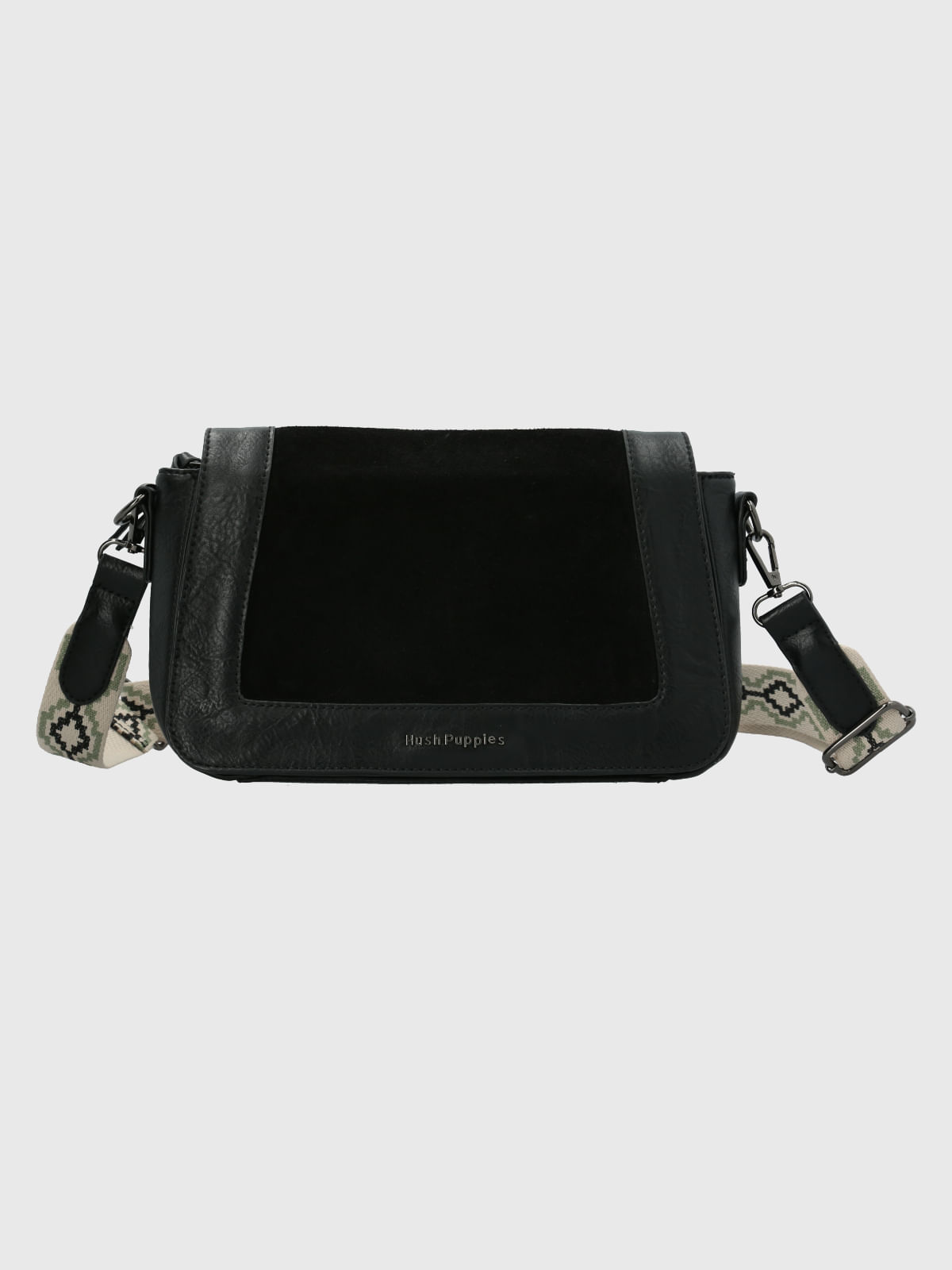 Cartera Ecocuero Mujer Luck Cross Negro Hush Puppies