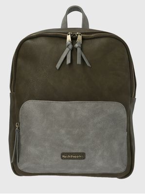 Mochila Ecocuero Mujer Cooper Back Verde Hush Puppies
