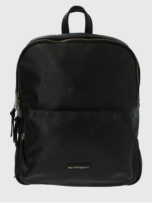 Mochila Ecocuero Mujer Cooper Back Negro Hush Puppies
