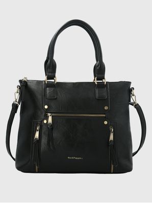 Cartera Ecocuero Mujer Devine Bag Negro Hush Puppies