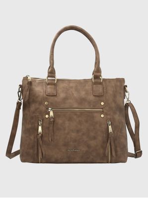 Cartera Ecocuero Mujer Devine Bag Café Hush Puppies