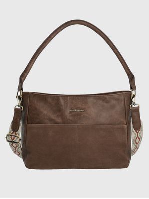 Cartera Ecocuero Mujer Laddler Bag Café Hush Puppies