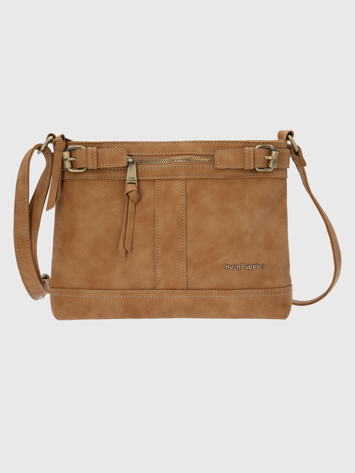 Cartera Ecocuero Mujer Dunn Cross Café Hush Puppies