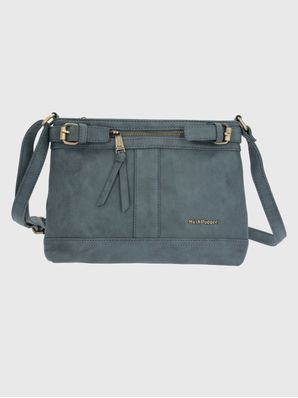 Cartera Ecocuero Mujer Dunn Cross Azul Hush Puppies
