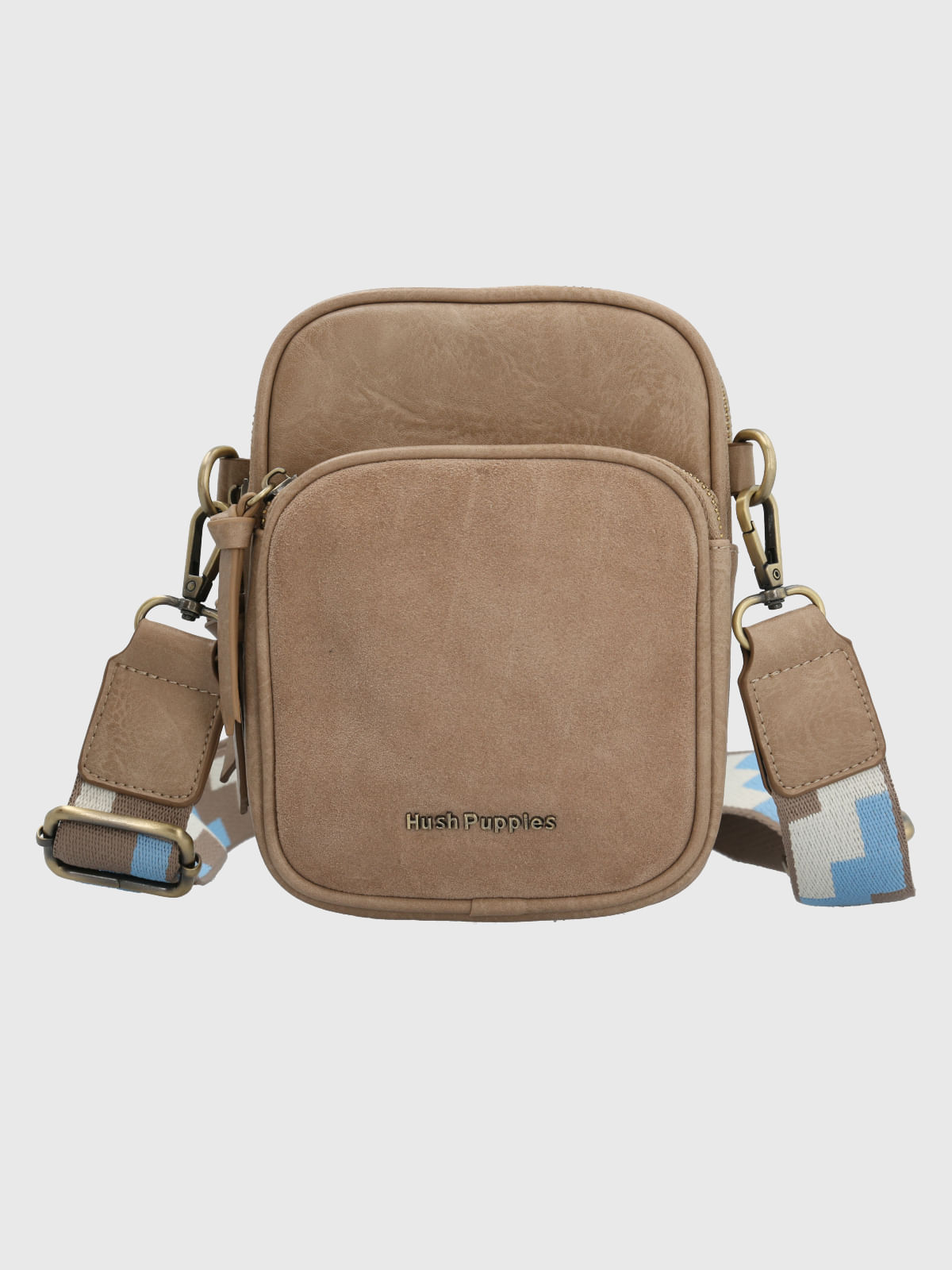 Cartera Ecocuero Mujer Leggett Cross Beige Hush Puppies
