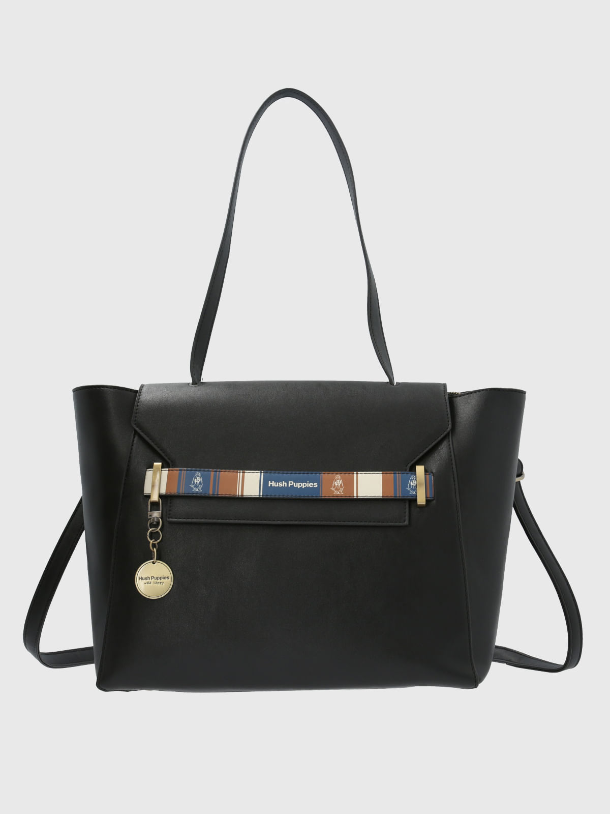 Cartera Ecocuero Mujer Herbert Tote Negro Hush Puppies