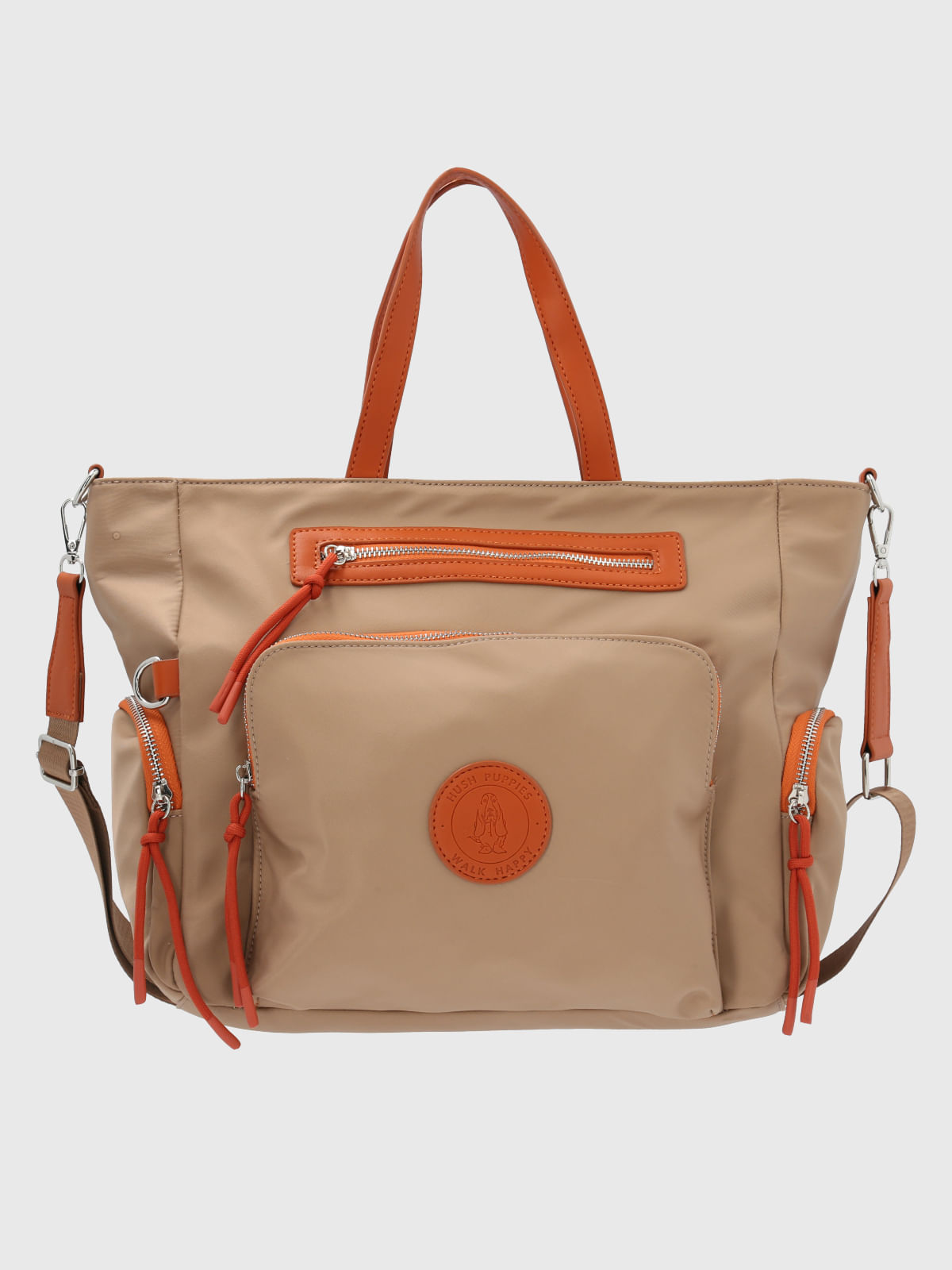 Cartera Ecocuero Mujer Rake Tote Beige Hush Puppies