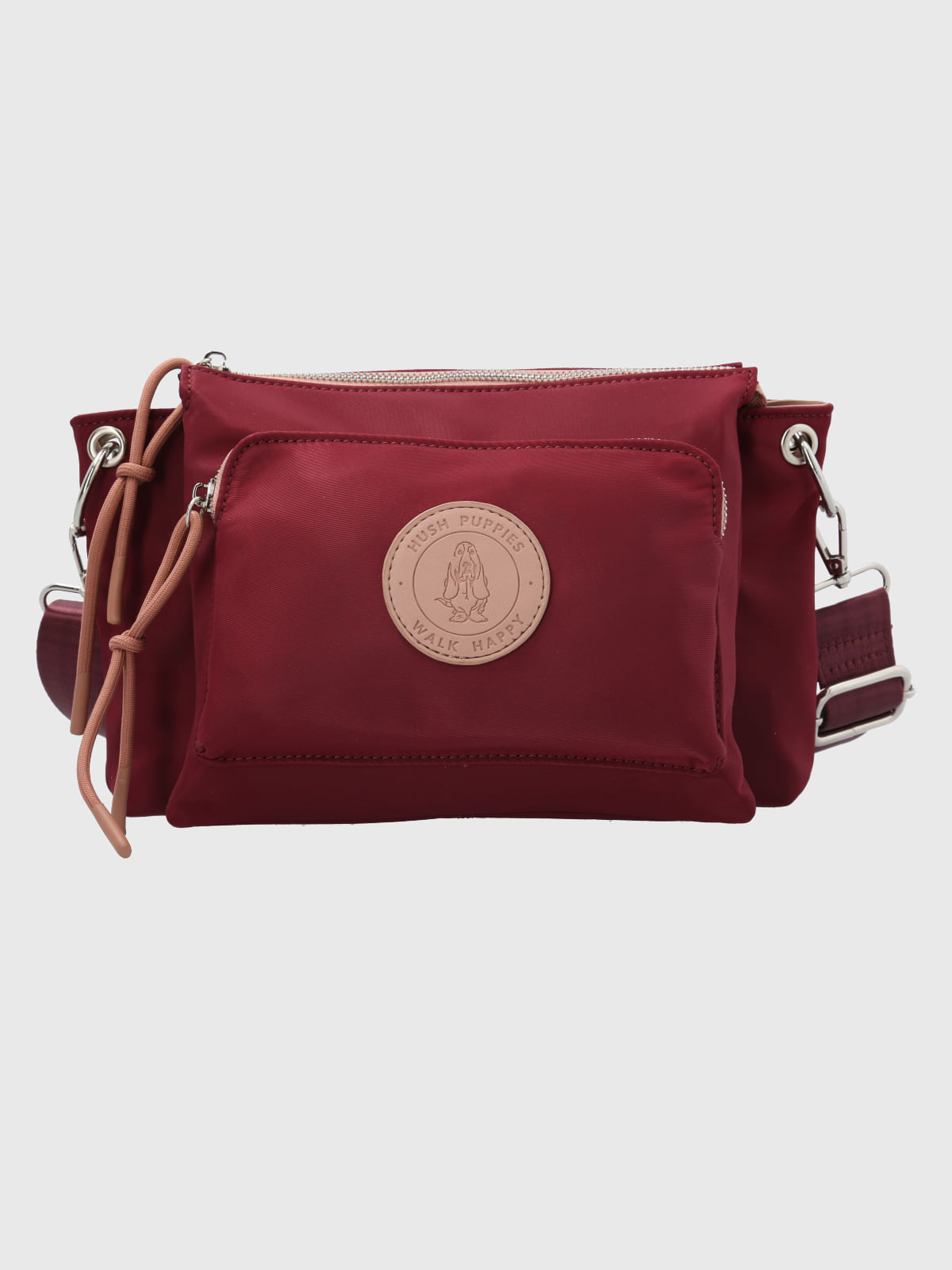 Cartera Ecocuero Mujer Roger Cross Rojo Hush Puppies