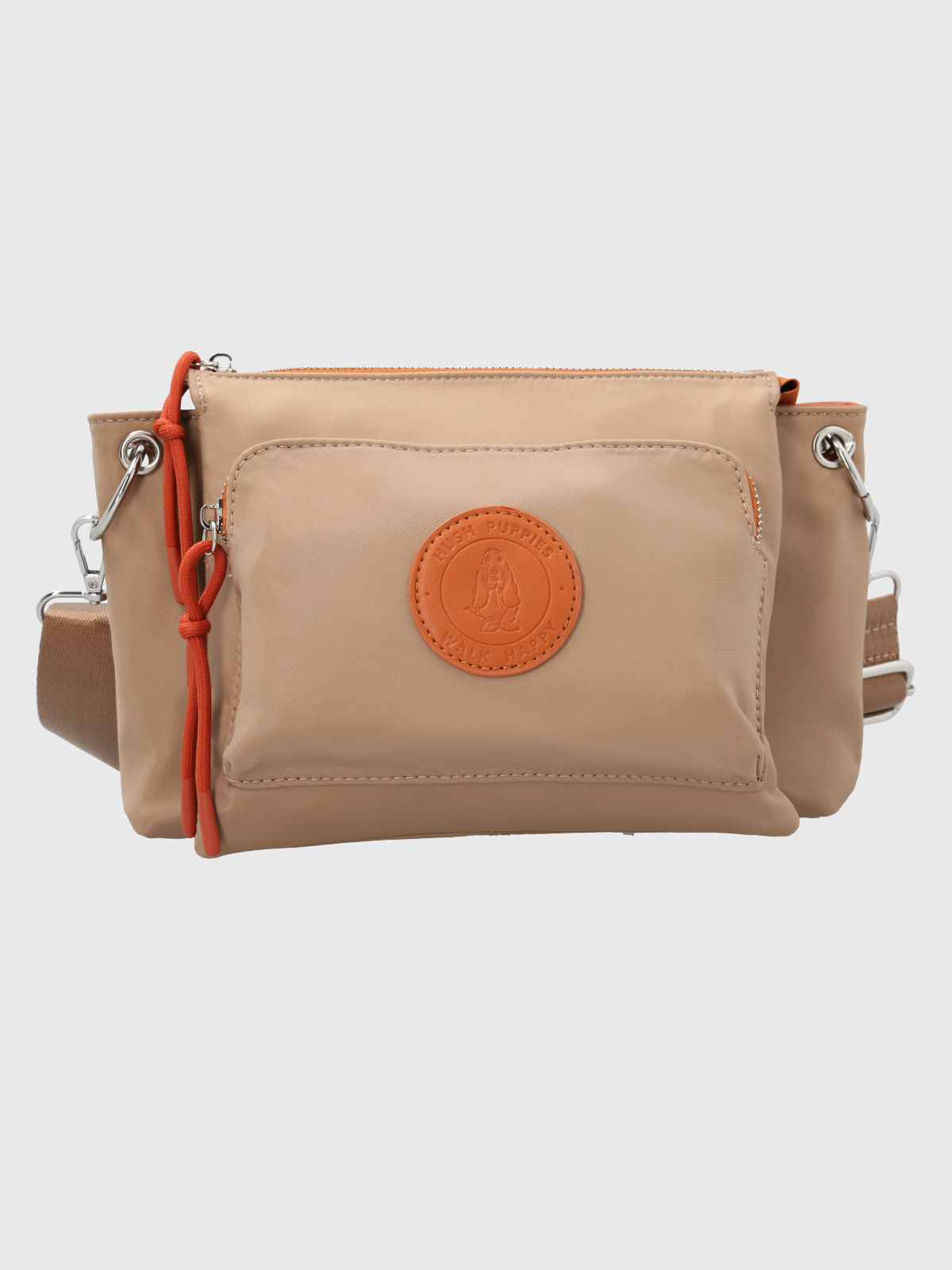 Cartera Ecocuero Mujer Roger Cross Beige Hush Puppies