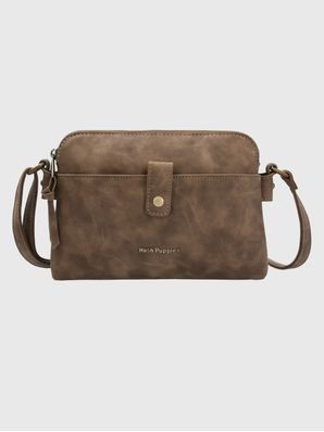 Cartera Ecocuero Mujer Dean Cross Café Hush Puppies