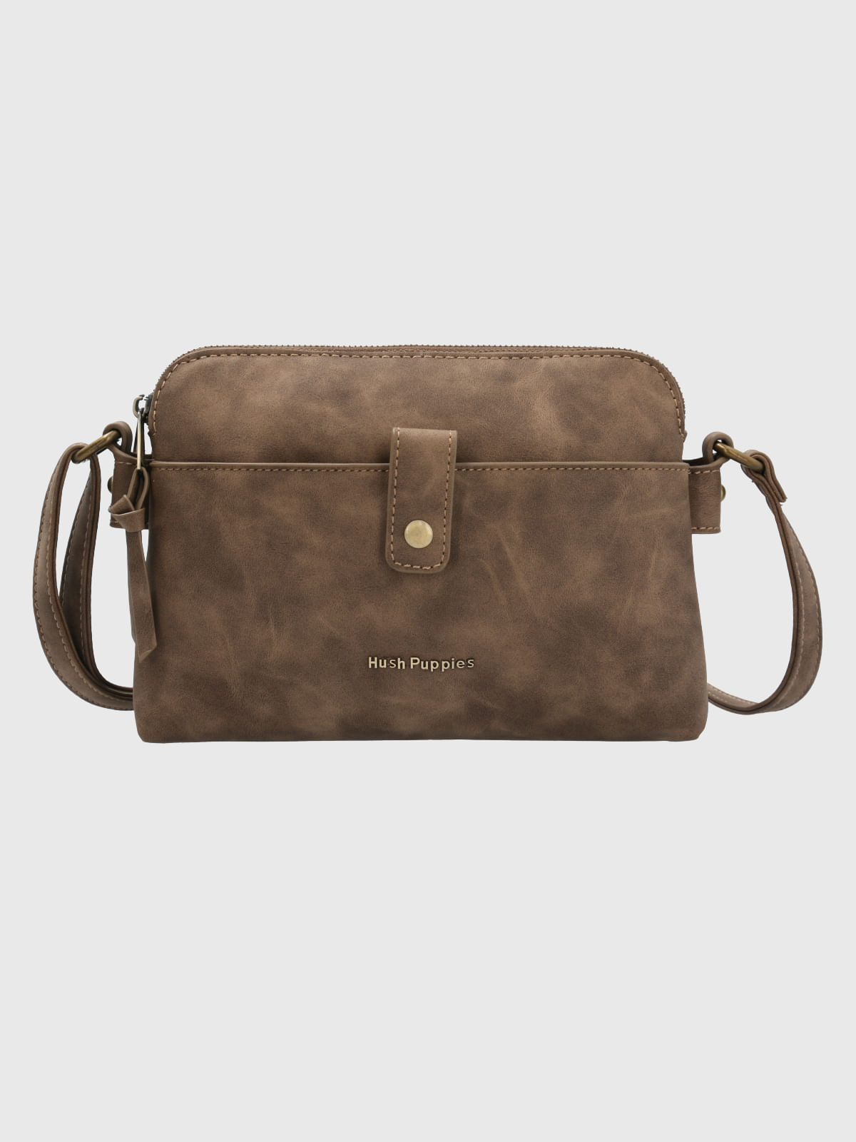 Cartera Ecocuero Mujer Dean Cross Café Hush Puppies