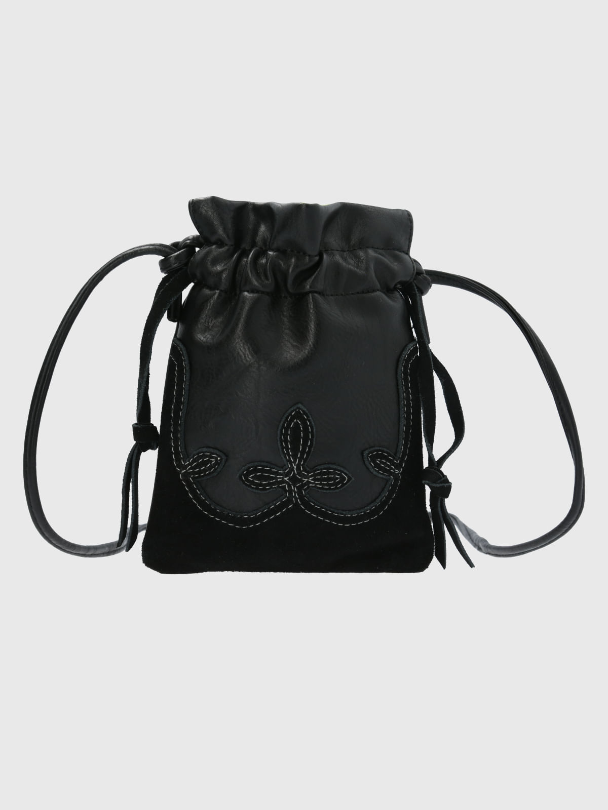 Cartera Ecocuero Mujer Texas Cross Negro Hush Puppies