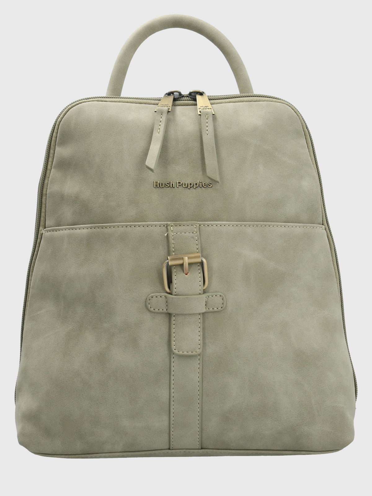 Mochila Ecocuero Mujer Dawson Back Verde Hush Puppies