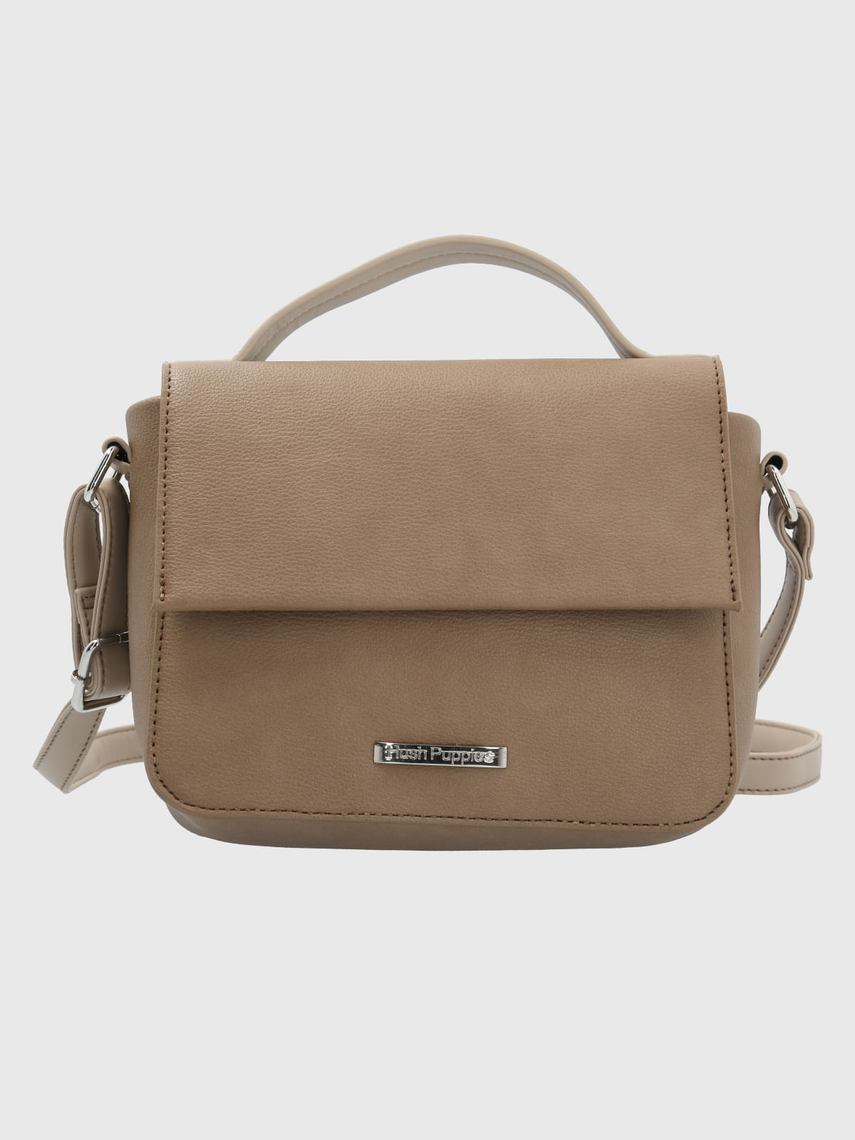 Cartera Ecocuero Mujer Brighty Cross Café Hush Puppies