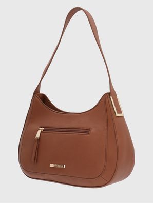 Cartera Ecocuero Mujer Dogher Hobo Café Hush Puppies