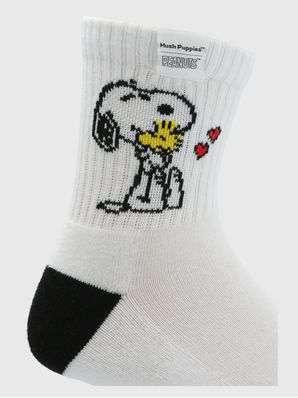 Calcetin Algodon Hombre Hph Snoopy Hug Blanco