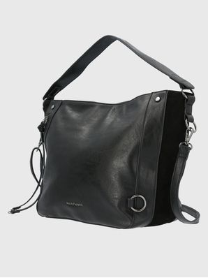 Cartera Ecocuero Mujer Lovell Hobo Negro Hush Puppies