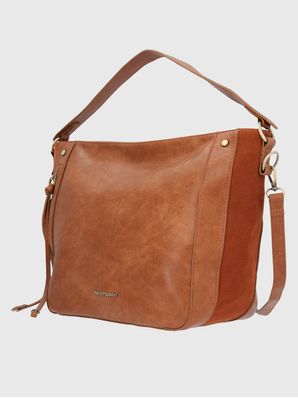Cartera Ecocuero Mujer Lovell Hobo Café Hush Puppies
