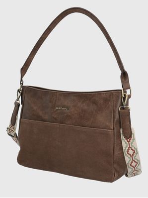 Cartera Ecocuero Mujer Laddler Bag Café Hush Puppies