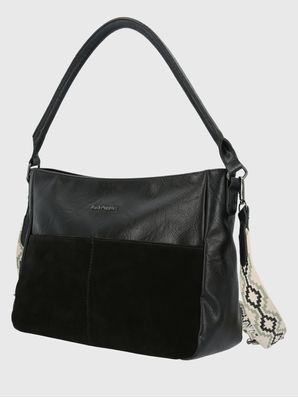 Cartera Ecocuero Mujer Laddler Bag Negro Hush Puppies