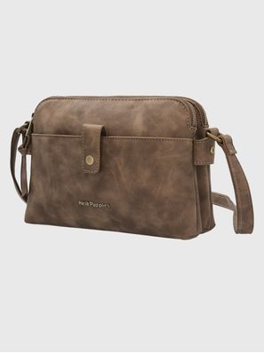 Cartera Ecocuero Mujer Dean Cross Café Hush Puppies