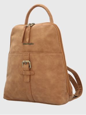Mochila Ecocuero Mujer Dawson Back Café Hush Puppies
