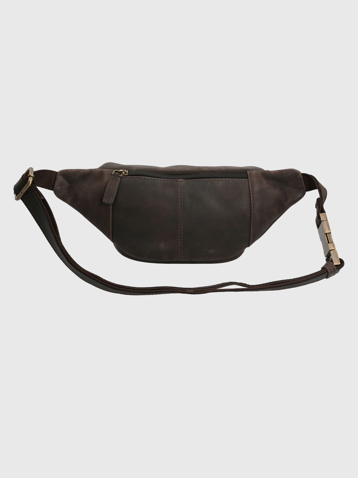 Banano Cuero Hombre Th Rhondda Waist Café Hush Puppies