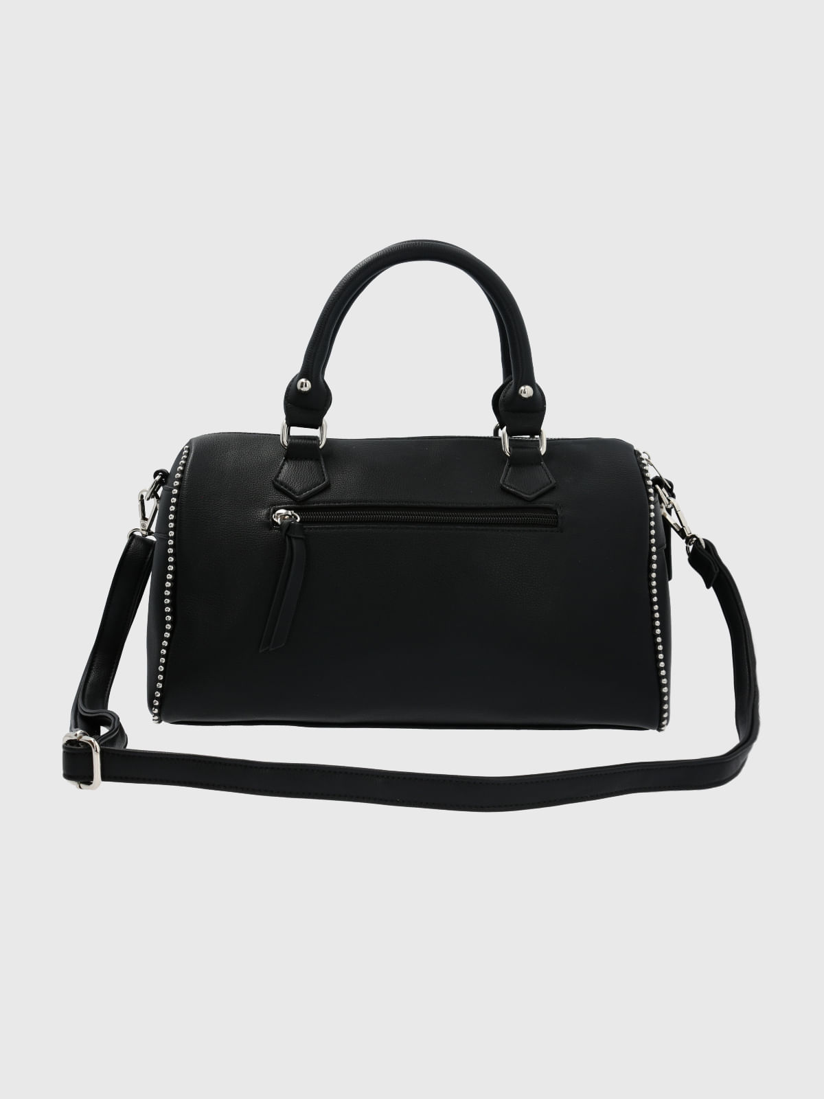 Cartera Ecocuero Mujer Sadler Bag Negro Hush Puppies
