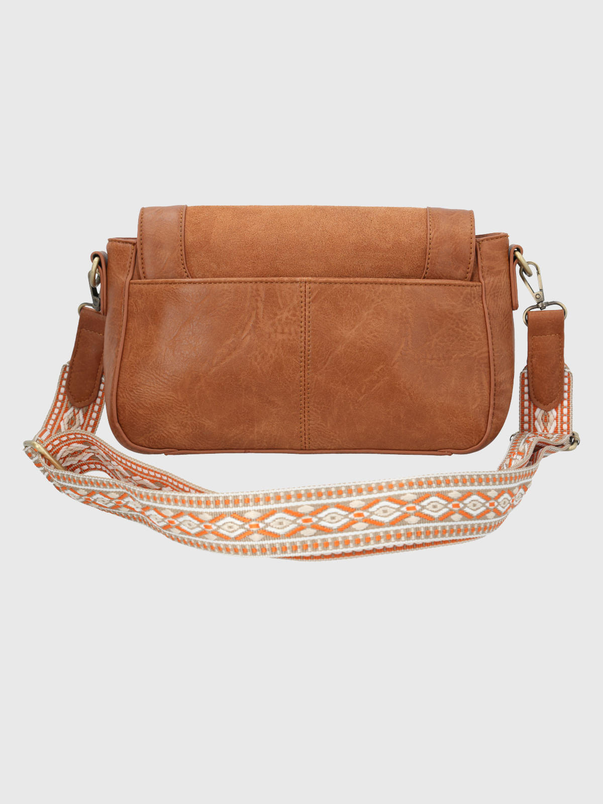 Cartera Ecocuero Mujer Luck Cross Café Hush Puppies