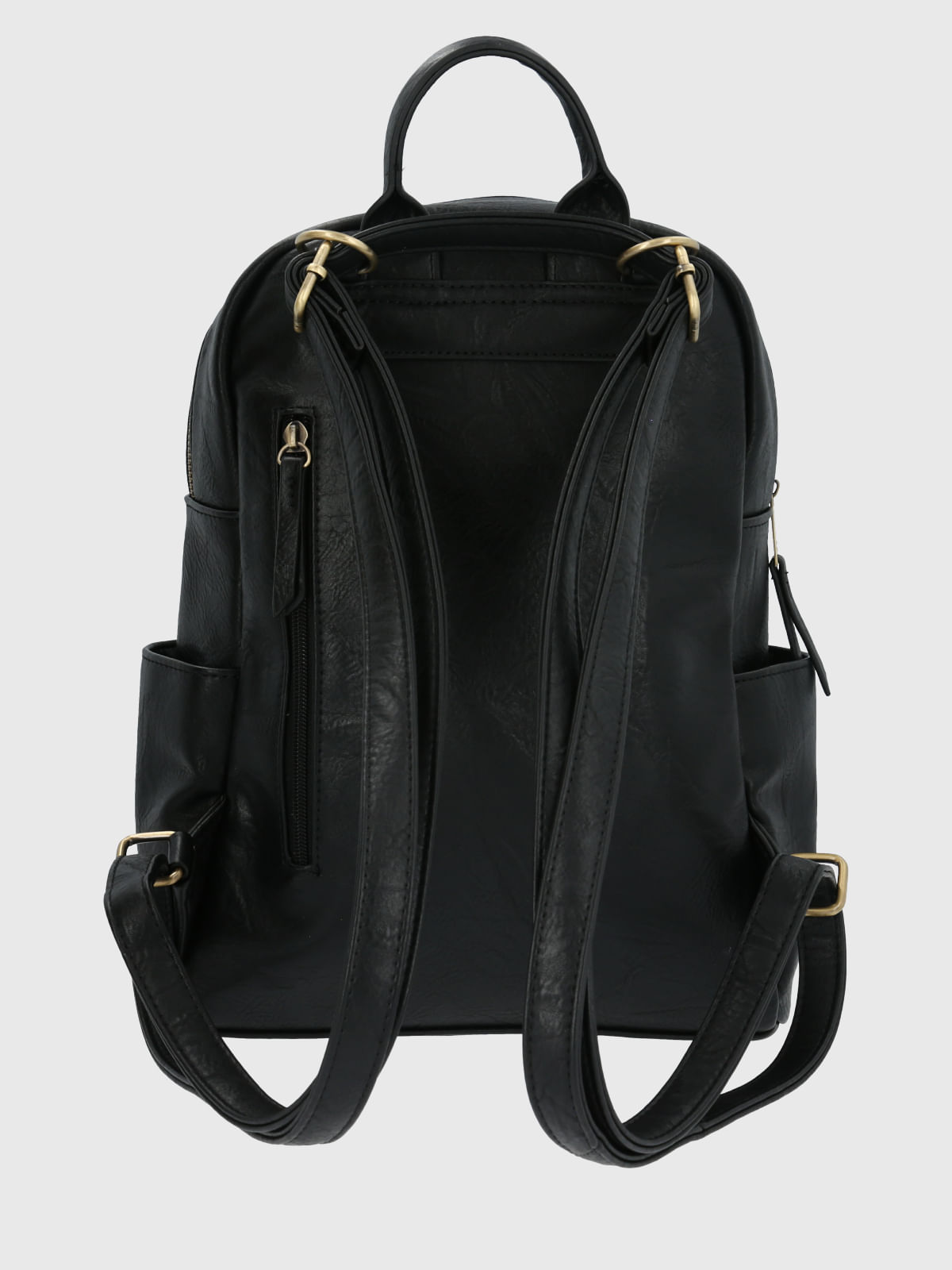 Mochila Ecocuero Mujer Darby Back Negro Hush Puppies