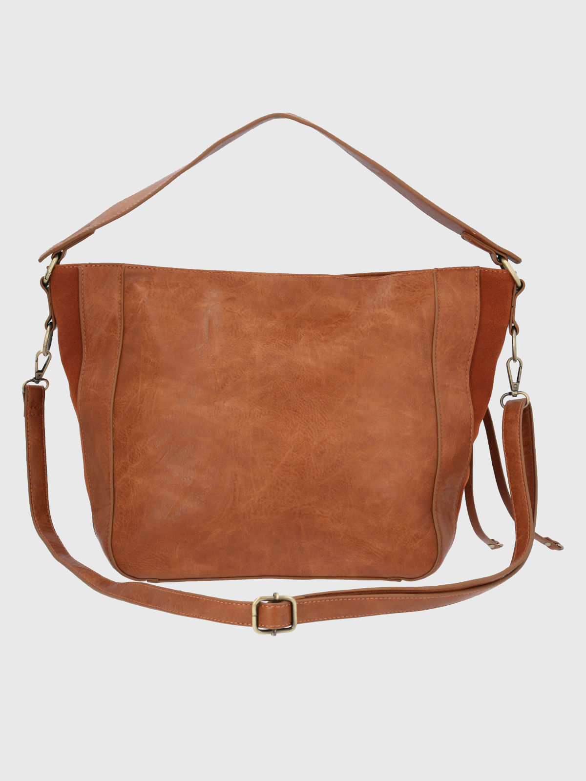 Cartera Ecocuero Mujer Lovell Hobo Café Hush Puppies