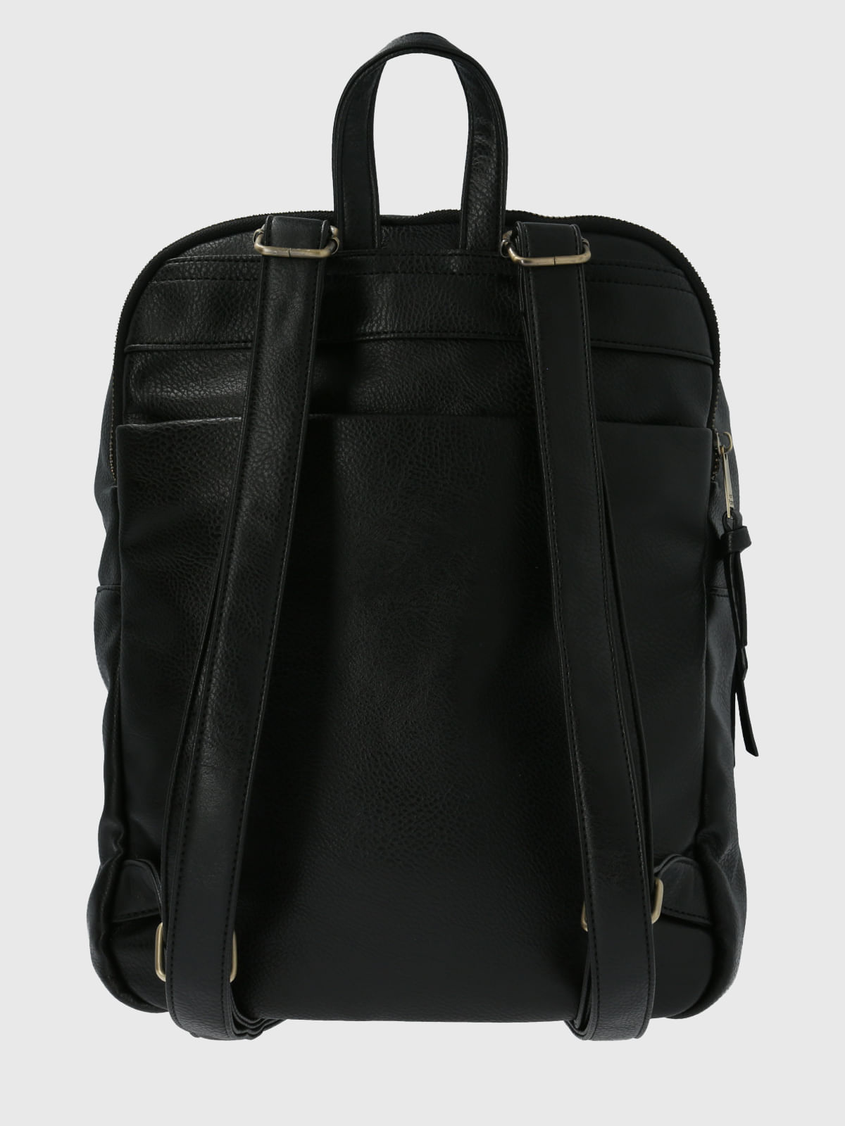 Mochila Ecocuero Mujer Cooper Back Negro Hush Puppies