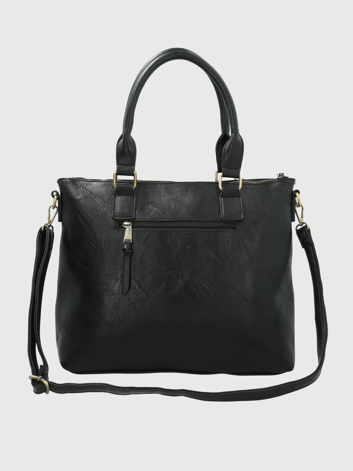 Cartera Ecocuero Mujer Devine Bag Negro Hush Puppies