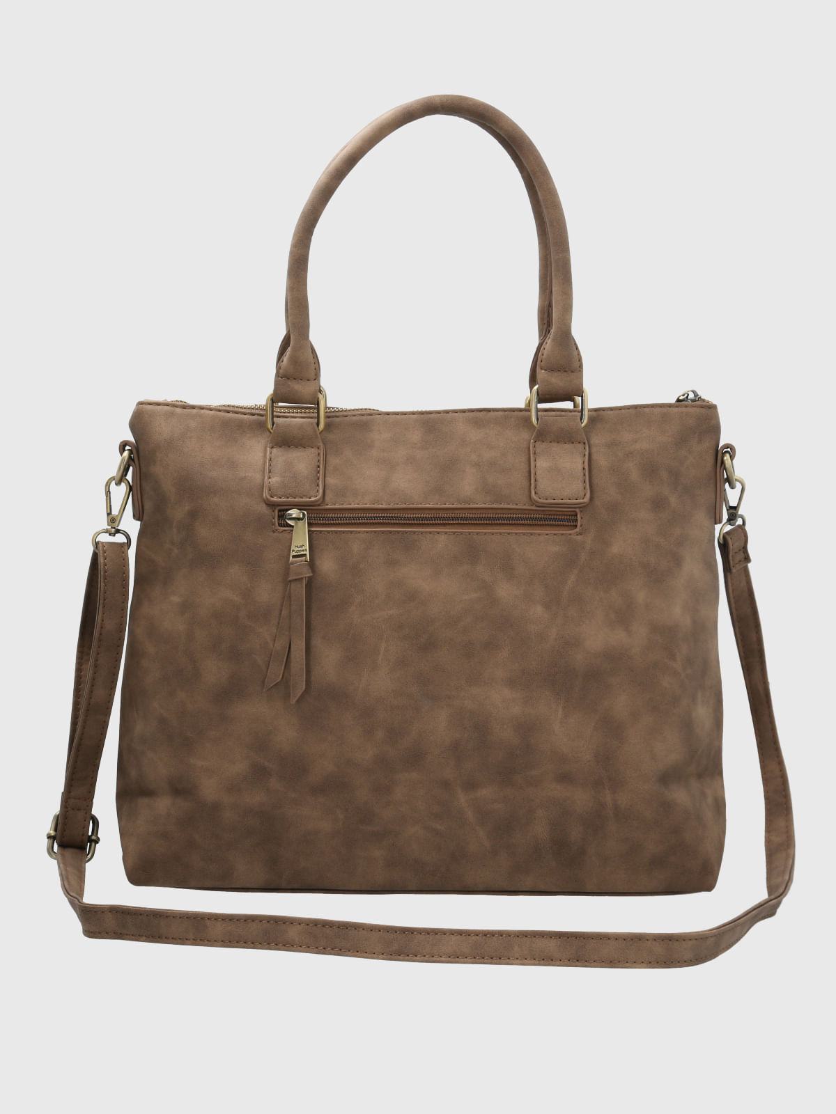 Cartera Ecocuero Mujer Devine Bag Café Hush Puppies
