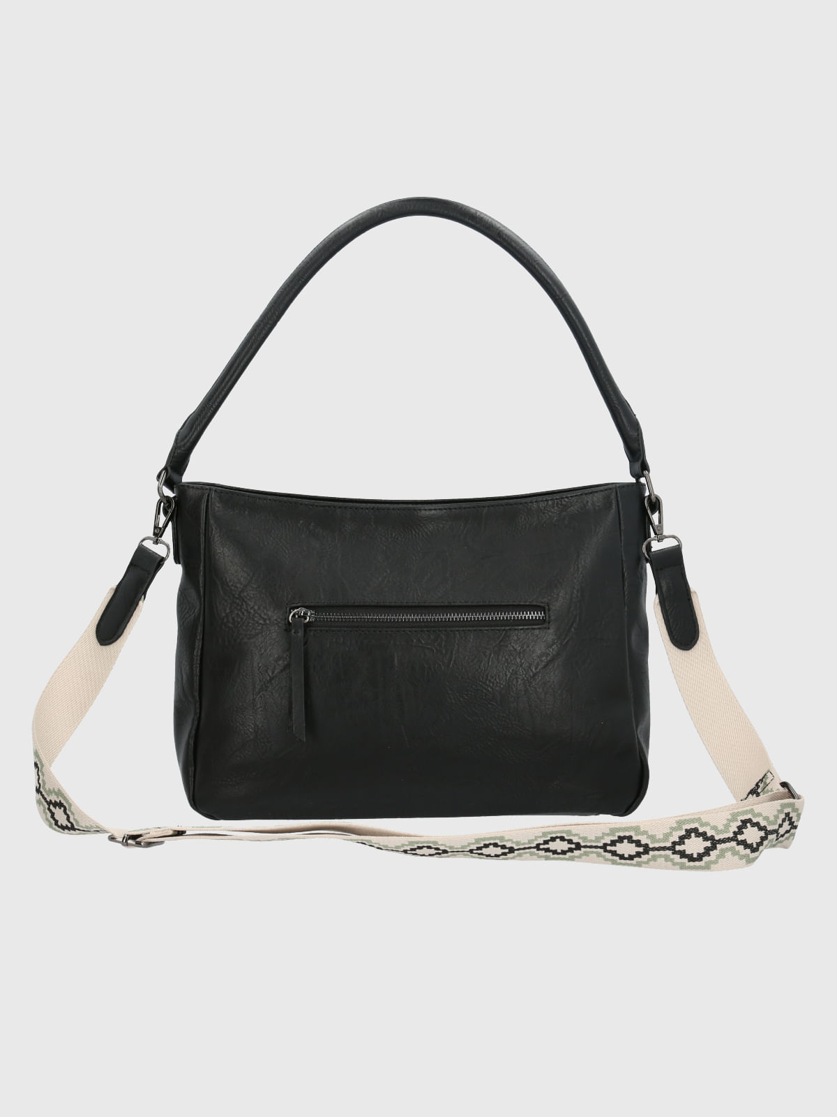 Cartera Ecocuero Mujer Laddler Bag Negro Hush Puppies