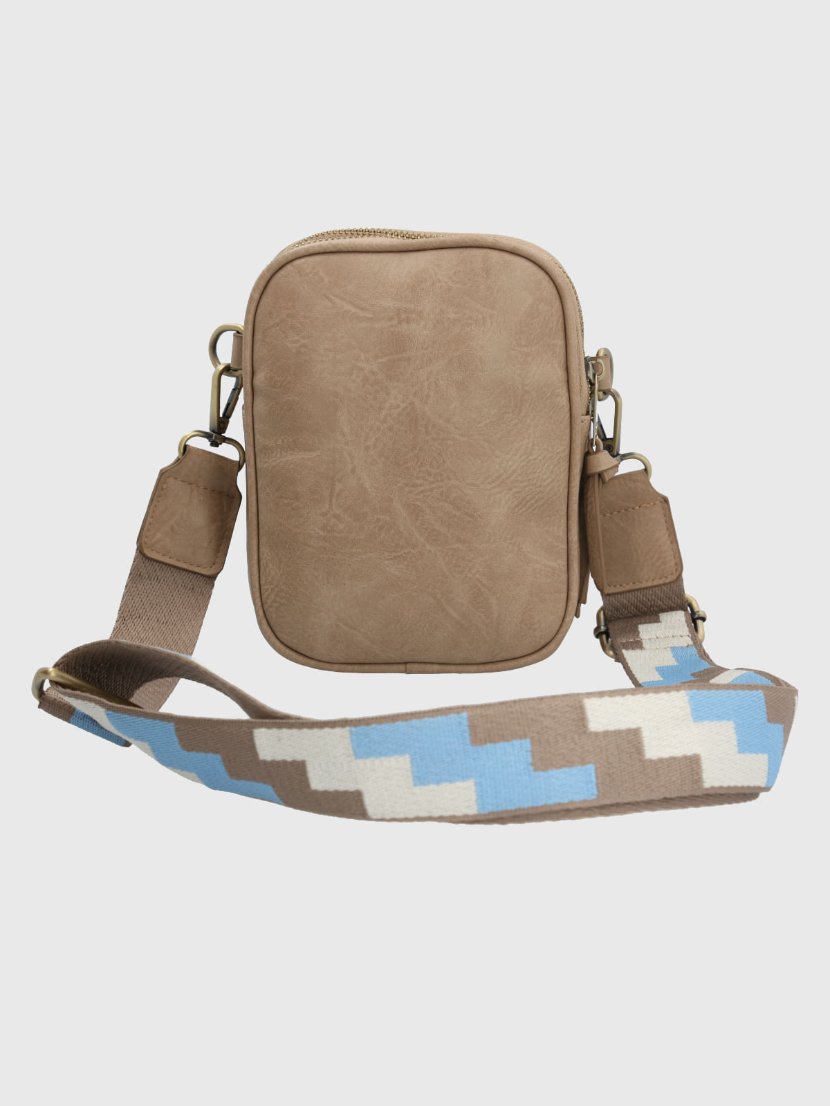Cartera Ecocuero Mujer Leggett Cross Beige Hush Puppies
