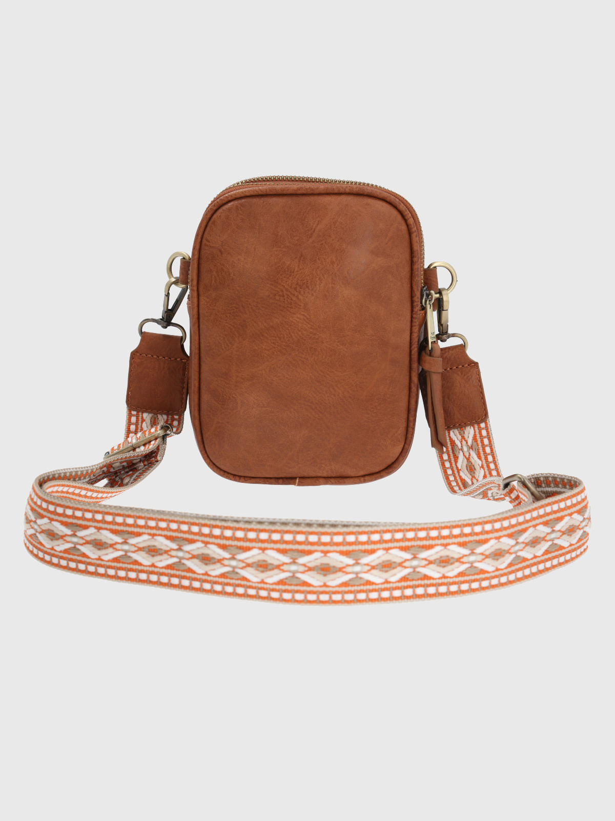 Cartera Ecocuero Mujer Leggett Cross Café Hush Puppies